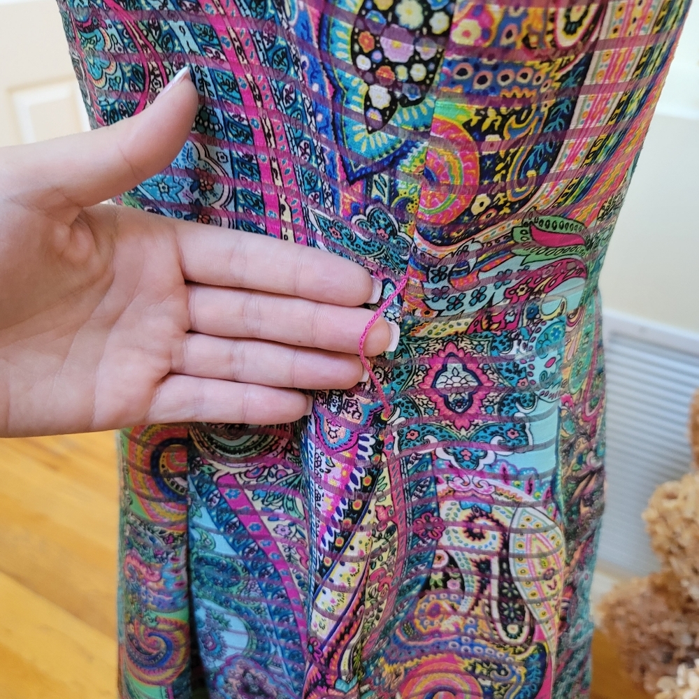 Multi-Colored & Patterned Dress - image 8